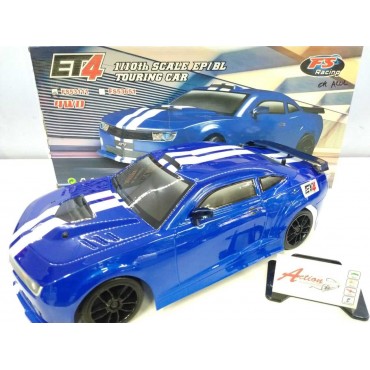 AUTOMODELO ELETRICO FS RACING ET4 ON-ROAD 1/10 4WD RÁDIO 2.4 GHZ COMPLETO COM BATERIA LIPO 7.4V 2S E CARREGADOR USB FS53111AZ